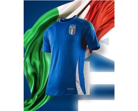 Resim Legent Lady Italya Milli Takım Futbol Forması Mavi Özel Forma Kumaşı 