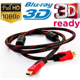 Resim Hdmi Kablo Altın Uçlu Hasır Ip Örgülü 3D Full Hd Hdmi 1 5 Metre 