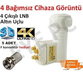 Resim EYEPC 4 Uydu 4 Çıkışlı LNB 