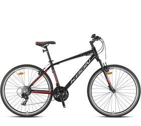 Resim Tx 75 - 28inç Trekking Lady - 17 - 21 Vites - Mekanik Disk Fren - Siyah-Füme/Kırmızı 