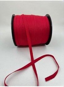 Resim 1 Cm Polyester Balıksırtı Şerit-5 Metre-Kırmızı Kırmızı 