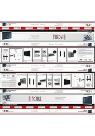 Resim Achill Led 85 Tv Askı Aparatı 42'' 65'' Sabit Tv Askı Aparatı 