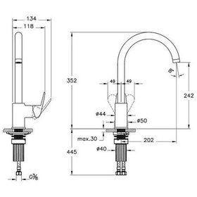 Resim Artema Flow Round A43407 Eviye Bataryası Krom 