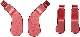 Resim ciciglow Denetleyici Kürekler, 4 adet Kırmızı Metal Paslanmaz Çelik Kürekler Saç Tetik Kilitleri One Elite Denetleyici Serisi 2 için Yedek Parçalar 