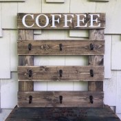 Resim Umut Park Ahşap Duvar Kupa Askılık 