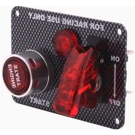 Resim Wondernest Karbon Fiber Flip-up Start Kontak Anahtarı Paneli Ve Yarış Aksesuarları Diğer 