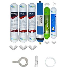 Resim Pemax Water Solutions Kapalı Kasa Su Arıtma Cihazlarına Ecomax 6'lı Vontron Mebran Alkali-Tatlandırıcı 