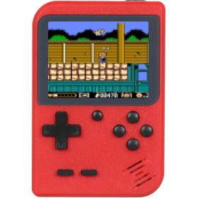 Resim Qingmipy Kırmızı El Tipi Oyun Konsolu 2.8 İnç Renkli Ekran 500 Yerleşik Oyun Av Çıkışı Desteği + Kumanda 