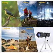 Resim 4k Hd 10-300x40mm Süper Telefoto Zoom Monoküler Teleskop - Tripod İle 