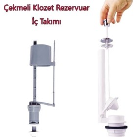 Resim Klozet Sifon Çekmeli Rezervuar Iç Takım Su Tasarruflu Seramik ( Lisinya ) 