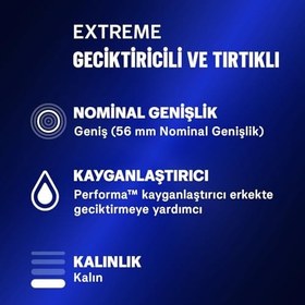 Resim Durex Extreme Geciktiricili ve Tırtıklı 20'li Prezervatif (2 paketi) 