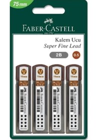 Resim Faber-castell Kalem Ucu 0.5 2b 75mm 4lü Blister 127520 