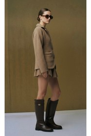 Resim SEEM Isabella Kahverengi Fermuarsız Binici Çizme 