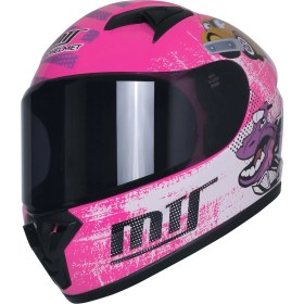 Resim Mts M-201 Full Face Motosiklet Çocuk Kaskı M1 Pink 