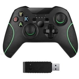 Resim Didadodo Xbox One Kablosuz 2.4g Yeşil Siyah Oyun Kumandası - Taşınabilir Ve Evrensel, Küçük Boyutlu 