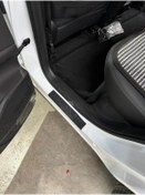 Resim Chery Tiggo 8 Pro Plasik Yapışkanlı Araba Kapı Eşiği 4'lü Siyah Renk 