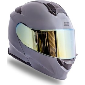 Resim Delta Basic Nardo Gri Çene Açılır Kask C4 Gri 