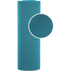 Resim Edükkanım Kaydırmaz Turkuaz Yıldız Paspas EN:120CM 120 x 50 