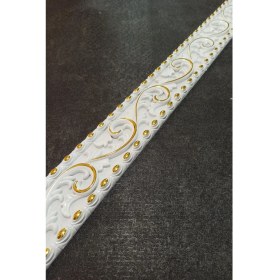 Resim Deco Market Decogold Beyaza Altın Saray Tavan Bordür 8,5*102,5 cm 