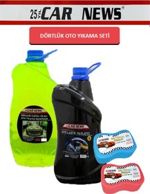 Resim Car News Dörtlük Oto Temizlik Seti 4 Parça 1 Adet 