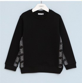 Resim Wanex Erkek Çocuk Uzun Kol Kalın Sweatshirt - 16522 Siyah 