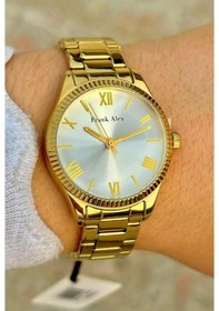 Resim Fa.ft.1.126 Frank Alex Çelik Kordon 30 Mt Suya Dayanıklı Yeni Sezon Şık Tasarım Kadın Kol Saati 