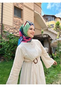 Resim Moda Kaşmir Palet Desen Bambu Eşarp Yeşil 