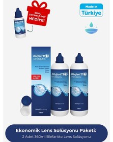 Resim Blefaritto Lens Solüsyonu 2 x 360 ML + Çanta Boy 60 ML 