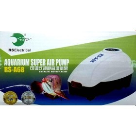 Resim Rs Hava Motoru Çift Çıkışlı 4 Lt/Min 3 w Rs-A68 