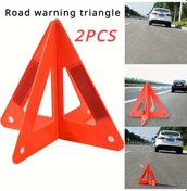 Resim Willowhaven 2 Adet Yüksek Görünürlüklü Reflektif Üçgen Seti - Dayanıklı Plastik 