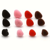 Resim 16 Takım Üçgen Burun Kadife Burun El Sanatı Köpekli Hayvan Yapımı Güvenlik Burun Aksesuarları ile Conta El Sanatı Aksesuarları 