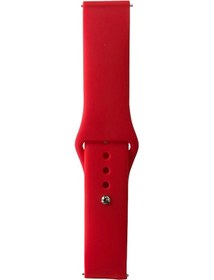Resim Huawei Gt2 46mm Band Serisi 22mm Klasik Kordon Silikon Strap Kayış-brighr Red 