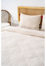 Resim Rivaistanbul Hermes Kiremit Çift Kişilik Püsküllü % 100 Pamuklu Yatak Örtüsü Takımı 3 Parça Uyku & Çeyiz Seti Bej 