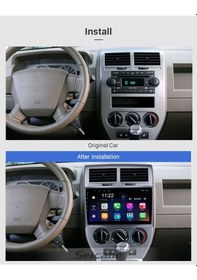 Resim Jeep Compass 2007-2009 Uyumlu Multi Medya Navi Gasyon Usb Kamera Carplayer 