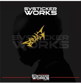 Resim Billie Yazılı Kask Sticker Tüm Kasklar Uyumlu Tek Yön 1 Adet Altın 