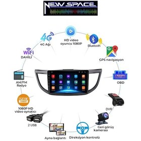 Resim Honda Crv Uyumlu New Android 2gb Ram 32gb Rom Carplay Nacigasyon Multimedya 