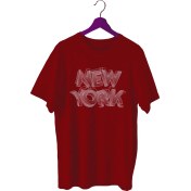 Resim Bluu Newyorklite Sporcu T-Shirt Bisiklet Yaka 