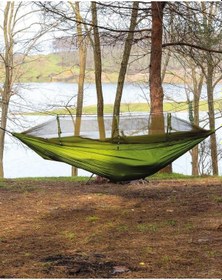 Resim Nurgaz Campout Cibinlikli Hamak Yeşil 