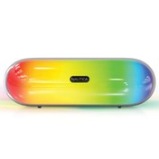 Resim S220 Led Işıklı Taşınabilir Bluetooth Speaker Hoparlör Ses Bombası 2400mAh 10W Siyah Nautica