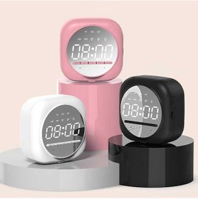 Resim Xindoker Siyah Bluetooth Hoparlör, Led Ayna Ekranlı, Çift Alarm, Tf Kart Oynatma, Geliştirilmiş Ses Kalitesi, Parça Bildirimi, Aydınlatma Seviyesi Ayarlanabilir Hyj-q12 