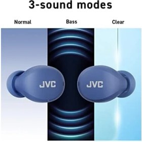 Resim Jvc HA-Z66T-A Gumy Mini Kablosuz Kulaklık, Küçük, Ultra Hafif, 3 Ses Modu (Bas/şeffaf/normal), Su Geçirmez (Ipx4), 23 Saat Pil Ömrü, Bluetooth 5.1, (Mavi), HA-Z66T-A-E, Kulak Içi 