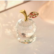 Resim Willowhaven 1 Adet Lüks Kristal Elma Dekoru, Gökkuşağı Işık Yansıması, Şık Ev Ve Şarap Dolabı Dekorasyonu 