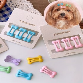 Resim 3'lü Pet Tüy Tokaları, ABS Malzeme, Küçük Köpekler ve Kediler için Mini Kemik Şeklinde Bakım Aksesuarları, Teddy & Yorkshire Terrier için İdeal, Pet Tüyü Çıkarıcı 