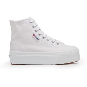 Resim Superga 2708 Hi Top Kadın Beyaz Bilekli Sneaker 