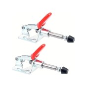 Resim Hightower 2 Adet Hızlı Açılır Mengene 110lbs Kapasite Kaymaz Tutamak Metal Kilit 