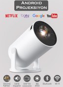 Resim Gomax Hy300 Pro 4k Taşınabilir Sinema Projeksiyon 1280*720p Ev Sineması Android Akıllı Projektör 