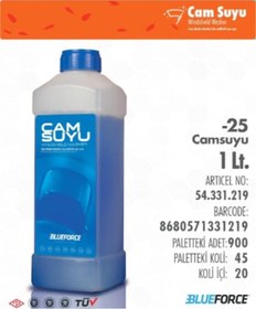 Resim Blueforce Cam Suyu -25 1 Litre 