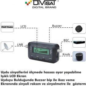 Resim Divisat Dijital Satfinder Uydu Yön Bulucu 
