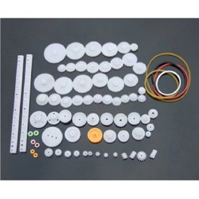 Resim Genel Markalar 75 Parça Plastik Dişli Seti Rc Çark Arduino Oyuncak Robot Araba Gear Dıy Kremayer 