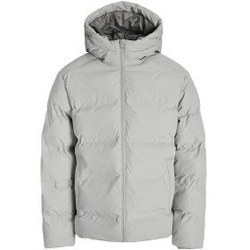 Resim Erkek Jack & Jones Jjesoho Kapüşonlu Puffer Mont Siyah, Yüksek Kalite, Fermuarlı, Uzun Kollu, Kışlık Şişme Mont Krem 